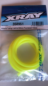 SILICONE TUBING 1M (2.4 x 5.5MM) FLUORESCENT YELLOW  fuel tube